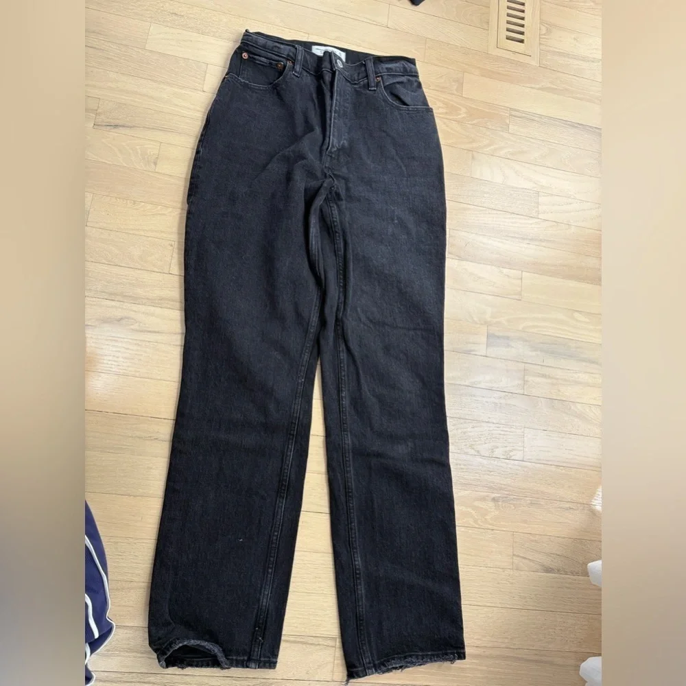 Abercrombie & Fitch Black Straight Jeans Classic Style